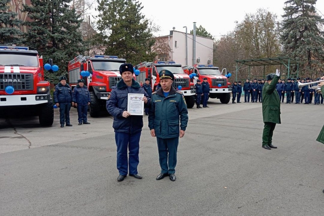 Областная противопожарная служба пополнилась новыми автомобилями